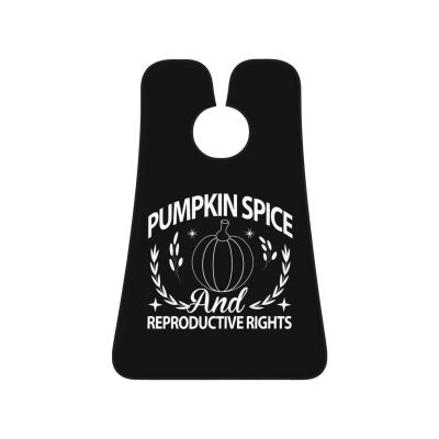 ZKLCRYTR Pumpkin Spice And Reproductive Rights Men's Beard Bib Apron Waterproof Smooth Surface Beard Apron Durable Foldable Beard Hair Men's Gift