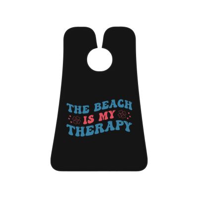 ZKLCRYTR The Beach Is My Therapy Men's Beard Bib Apron Waterproof Smooth Surface Beard Apron Durable Foldable Beard Hair Men's Gift