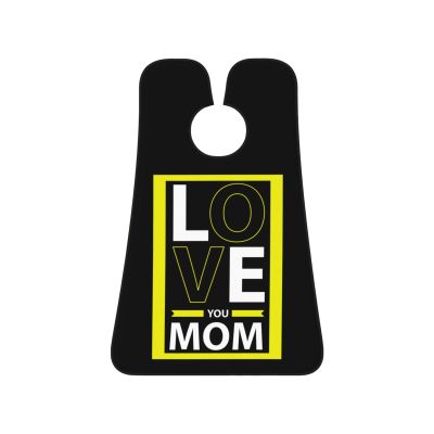 ZKLCRYTR Love You Mom Men's Beard Bib Apron Waterproof Smooth Surface Beard Apron Durable Foldable Beard Hair Men's Gift