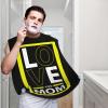 ZKLCRYTR Love You Mom Men's Beard Bib Apron Waterproof Smooth Surface Beard Apron Durable Foldable Beard Hair Men's Gift view 2