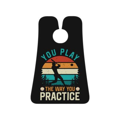 ZKLCRYTR You Play The Way You Practice Baseball Men's Beard Bib Apron Waterproof Smooth Surface Beard Apron Durable Foldable Beard Hair Men's Gift