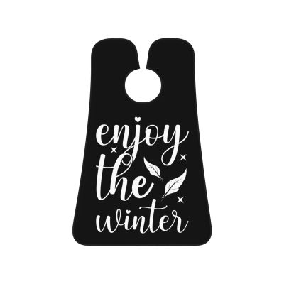 ZKLCRYTR Enjoy The Winter Men's Beard Bib Apron Waterproof Smooth Surface Beard Apron Durable Foldable Beard Hair Men's Gift