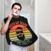ZKLCRYTR Touch My Beard And Tell Me I'm Pretty Men's Beard Bib Apron Waterproof Smooth Surface Beard Apron Durable Foldable Beard Hair Men's Gift view 2