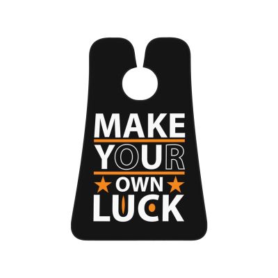 ZKLCRYTR Make Your Own Luck Men's Beard Bib Apron Waterproof Smooth Surface Beard Apron Durable Foldable Beard Hair Men's Gift