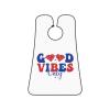 ZKLCRYTR Good Vibes Only Men's Beard Bib Apron Waterproof Smooth Surface Beard Apron Durable Foldable Beard Hair Men's Gift view 1