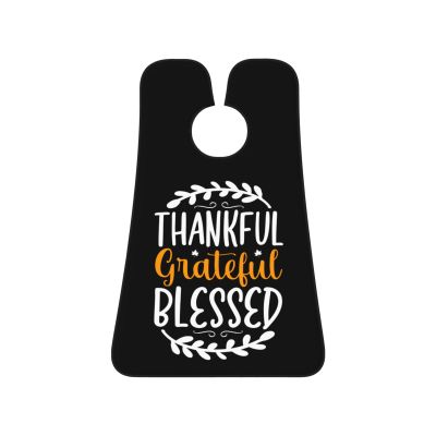ZKLCRYTR Thankful Grateful Blessed Men's Beard Bib Apron Waterproof Smooth Surface Beard Apron Durable Foldable Beard Hair Men's Gift