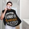 ZKLCRYTR Thankful Grateful Blessed Men's Beard Bib Apron Waterproof Smooth Surface Beard Apron Durable Foldable Beard Hair Men's Gift view 2