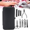 12pcs Stainless Steel Eyebrow Scissors Nail Clipper Dead Skin Pusher Manicure Tool Set view 3