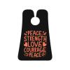 ZKLCRYTR Peace Strength Love Courrage Peace Men's Beard Bib Apron Waterproof Smooth Surface Beard Apron Durable Foldable Beard Hair Men's Gift view 1
