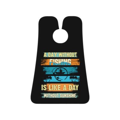 ZKLCRYTR A Day Without Fishing Is Like A Day Without Sunshine Men's Beard Bib Apron Waterproof Smooth Surface Beard Apron Durable Foldable Beard Hair Men's Gift