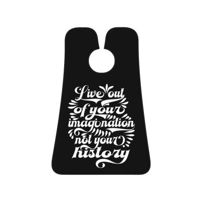 ZKLCRYTR Live Out Of Your Imagination Not Your History Men's Beard Bib Apron Waterproof Smooth Surface Beard Apron Durable Foldable Beard Hair Men's Gift