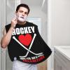 ZKLCRYTR Hockey Is My Valentine Men's Beard Bib Apron Waterproof Smooth Surface Beard Apron Durable Foldable Beard Hair Men's Gift view 2