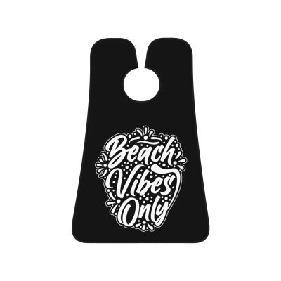 ZKLCRYTR Beach Vibes Only Men's Beard Bib Apron Waterproof Smooth Surface Beard Apron Durable Foldable Beard Hair Men's Gift