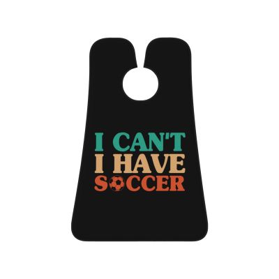 ZKLCRYTR I Can't I Have Soccer Men's Beard Bib Apron Waterproof Smooth Surface Beard Apron Durable Foldable Beard Hair Men's Gift