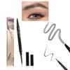 2025 New Microblading Eyebrow Pen (Black), 3D Waterproof Microblading Eyebrow Color with 4 Fork Tip Tattoo, Long-Lasting Natural Hair-Like Eyebrow Pen, Professional Eyebrow Pencils for Women view 1