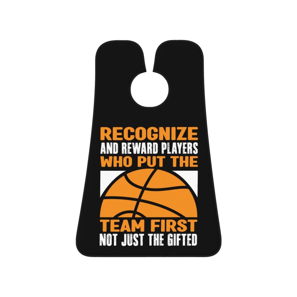 ZKLCRYTR Recognize And Reward Players Who Put The Team Basketball Men's Beard Bib Apron Waterproof Smooth Surface Beard Apron Durable Foldable Beard Hair Men's Gift