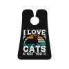 ZKLCRYTR I Love Cats Not You Men's Beard Bib Apron Waterproof Smooth Surface Beard Apron Durable Foldable Beard Hair Men's Gift view 1