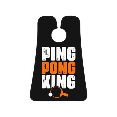 ZKLCRYTR Ping Pong King Men's Beard Bib Apron Waterproof Smooth Surface Beard Apron Durable Foldable Beard Hair Men's Gift