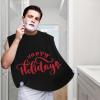 ZKLCRYTR Happy Holiday Men's Beard Bib Apron Waterproof Smooth Surface Beard Apron Durable Foldable Beard Hair Men's Gift view 2