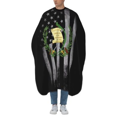 YSYZSDS Coat Of Arms Guatemala USA Flag Salon Barber Cape For Men/Women/Kids - Professional Hairdressing Waterproof Hair Haircut Apron For Hair Stylist-55''X66''