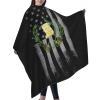 YSYZSDS Coat Of Arms Guatemala USA Flag Salon Barber Cape For Men/Women/Kids - Professional Hairdressing Waterproof Hair Haircut Apron For Hair Stylist-55''X66'' view 4