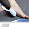 Foot Stone with Long Handle, Pumice Stone On A Handle Long Handle Remove Dead Skin Cutin Foot Brush with Scrubbing Pumice Stone Foot Massage Remover, Foot Pumice Brush Exfoliator view 2