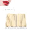 100pcs Disposable Bamboo Handle Lip Brush, Portable Lip Brush Applicator, Makeup Tool Lip Gloss Wand Eyelash Extension Lipstick Applicator for Kitchen Appliance view 3