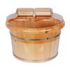 GenSDH Foot Spas for Home Use Pedicure Tub Wooden Foot Basin,Solid Wood Foot Tub,Pedicure Bowl Spa Massage Pedicure Barrels Household Foot Bath Barrel,with Lid with Massager view 1