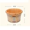 GenSDH Foot Spas for Home Use Pedicure Tub Wooden Foot Basin,Solid Wood Foot Tub,Pedicure Bowl Spa Massage Pedicure Barrels Household Foot Bath Barrel,with Lid with Massager view 2