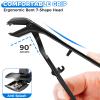 2025 Toenail Clippers for Thick Toenails for Seniors, Large Angled Toe Nail Clippers for Thick Nails for Men, Heavy Duty Professional Ingrown Toenail Clippers Long Handle Nail Clippers with Catcher view 2