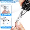 2025 Toenail Clippers for Thick Toenails for Seniors, Large Angled Toe Nail Clippers for Thick Nails for Men, Heavy Duty Professional Ingrown Toenail Clippers Long Handle Nail Clippers with Catcher view 4