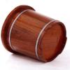GenSDH Foot Spas for Home Use Wooden Foot Bath Barrel Foot Basin Durable Foot Spa Sauna Bath Foot Tub, Bath for Hands and Feet Foot Spa Bath Massager (Dark Brown) view 4
