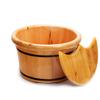 GenSDH Pedicure Foot Soak Household Wooden Foot Bath, Thick Wooden Foot Bath Foot Spa Household Wash Ba (Color : 25cm Covered) (25cm Covered) view 1