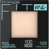 Maybelline Fit Me Matte + Poreless Pressed Powder, Translucent, 1 Count & Fit Me Matte + Poreless Liquid Foundation, Fair Ivory, 1 Count Bundle view 2