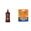 Hawaiian Tropic SPF 15 Tanning Oil Spray with Coconut Oil and Cocoa Butter, 8oz & Banana Boat SPF 50 Lip Sunscreen Twin Pack view 1