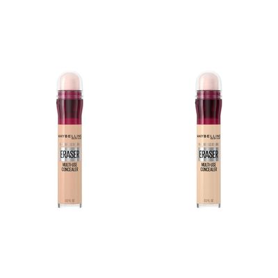 Maybelline Instant Age Rewind Dark Circles Concealer Bundle, 115 & 100 Counts
