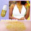 DAGEDA Body Glitter Gel, Roll-on Face Glitter for Mermaid Makeup Festival Rave Accessories, Holographic Hair Glitter Gel,Body Shimmer Halloween Makeup for Rave Party(Laser Gold) view 2