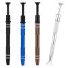 4pcs 4-Claw Jewelry Pick Up Tool, Stainless Steel Piercing Ball & Jewelry Grabber Ic Chip Pickup Tool Diamond Tweezers Prong Holder Claw for Mini Small Parts Pearl Electronic Components (Type 3) view 1