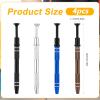 4pcs 4-Claw Jewelry Pick Up Tool, Stainless Steel Piercing Ball & Jewelry Grabber Ic Chip Pickup Tool Diamond Tweezers Prong Holder Claw for Mini Small Parts Pearl Electronic Components (Type 3) view 2
