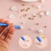 4pcs 4-Claw Jewelry Pick Up Tool, Stainless Steel Piercing Ball & Jewelry Grabber Ic Chip Pickup Tool Diamond Tweezers Prong Holder Claw for Mini Small Parts Pearl Electronic Components (Type 3) view 4