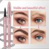 2024 new 3D4 fork tip micro blade eyebrow pencil tattoo pen, waterproof and sweatproof natural makeup fine line magic eyebrow pencil, suitable for women (grey) view 2