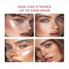 2024 new 3D4 fork tip micro blade eyebrow pencil tattoo pen, waterproof and sweatproof natural makeup fine line magic eyebrow pencil, suitable for women (grey) view 4