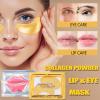 30 Pairs 24K Gold Eye Masks & Lip Masks, Under Eye Patches for Dark Circle and Puffy Eyes, Moisturizing Lip Mask Skincare, Valentines Gift, Bridesmaid Gifts, Bulk Gift, Bachelorette Party Accessories view 2