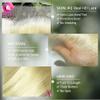 SKINLIKE Real HD Lace Frontal Human Hair Pre Plucked Natural Hairline Invisible Closure Ultra Thin Swiss HD Lace Bleach Knots Closure Human Hair with Baby Hair (5x5 613 HD Body Wave, 16 inch) view 4