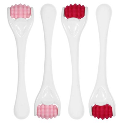 Healvian 4pcs Silicone Facial Roller Reusable Eye for Puffiness Reduction Skin Elasticity Beauty Tool for Absorption for Daily Skincare Routine