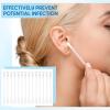 Hoolerry 200 Pcs Piercing Aftercare Swabs Disposable Individually Packaged Saline Solution Swabs for Hole Cleaner, Keloid Bump Removal, Nose Piercing Bump view 3