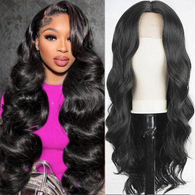 Chesma Body Wave Lace Front Wigs Human Hair 13x4 HD Lace Front Wigs Human Hair Pre Plucked Body Wave Glueless Frontal Wigs Human Hair 180 Density with Baby Hair (26 inch)