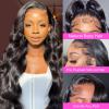 Chesma Body Wave Lace Front Wigs Human Hair 13x4 HD Lace Front Wigs Human Hair Pre Plucked Body Wave Glueless Frontal Wigs Human Hair 180 Density with Baby Hair (26 inch) view 3