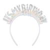 CIEHER Birthday Crown Tiara - It's My Birthday, Silver view 1