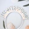 CIEHER Birthday Crown Tiara - It's My Birthday, Silver view 4